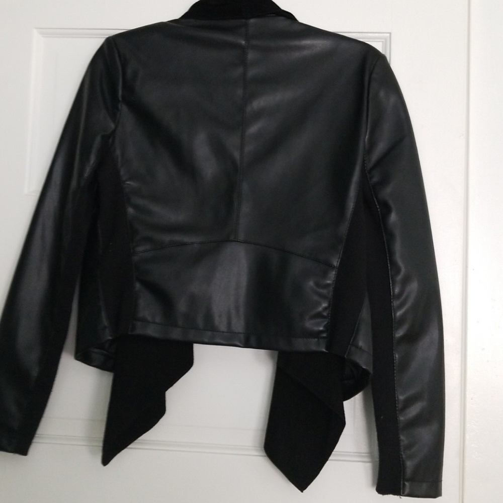 Drape Leather Jacket - image 5